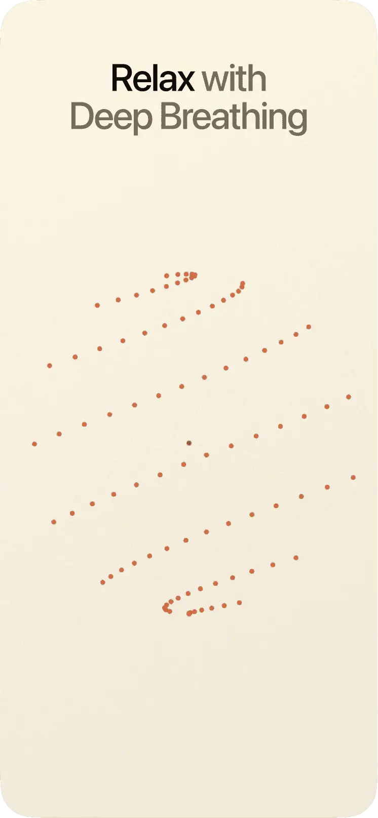 Relax with deep breathing