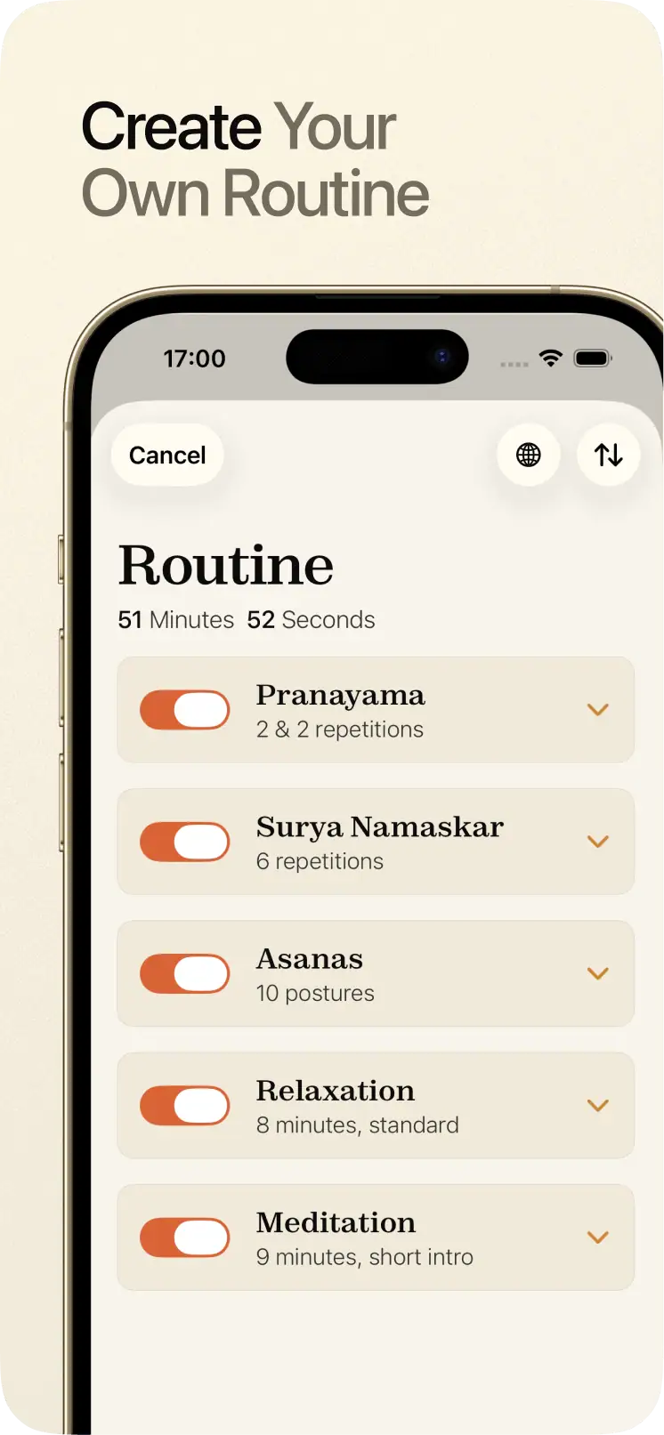 create your own routine